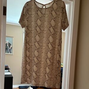 Snake Print Dress